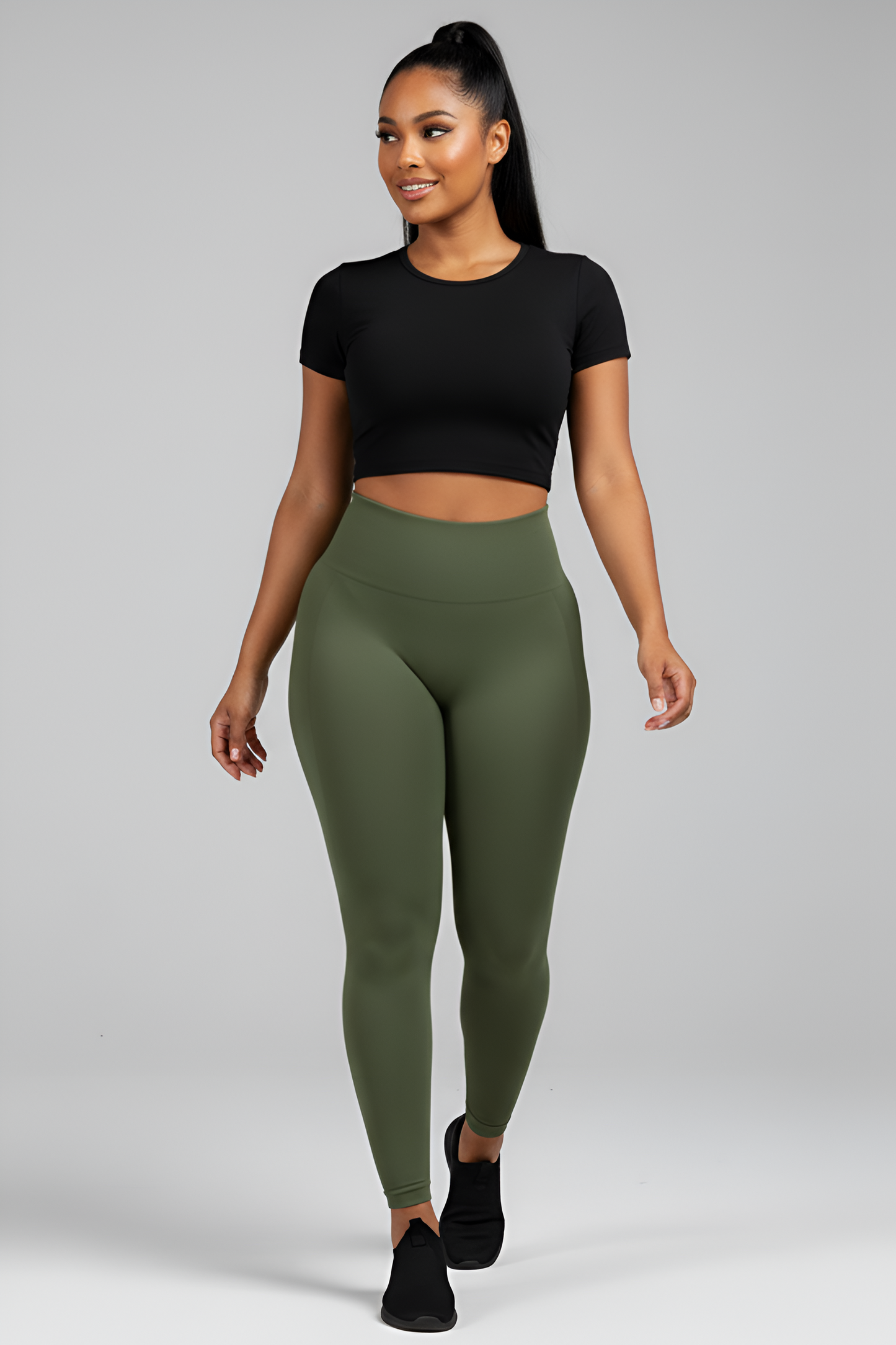 The 'Naked-Feel' High-Waist Legging | Seamless Comfort & Sculpting Tummy Control