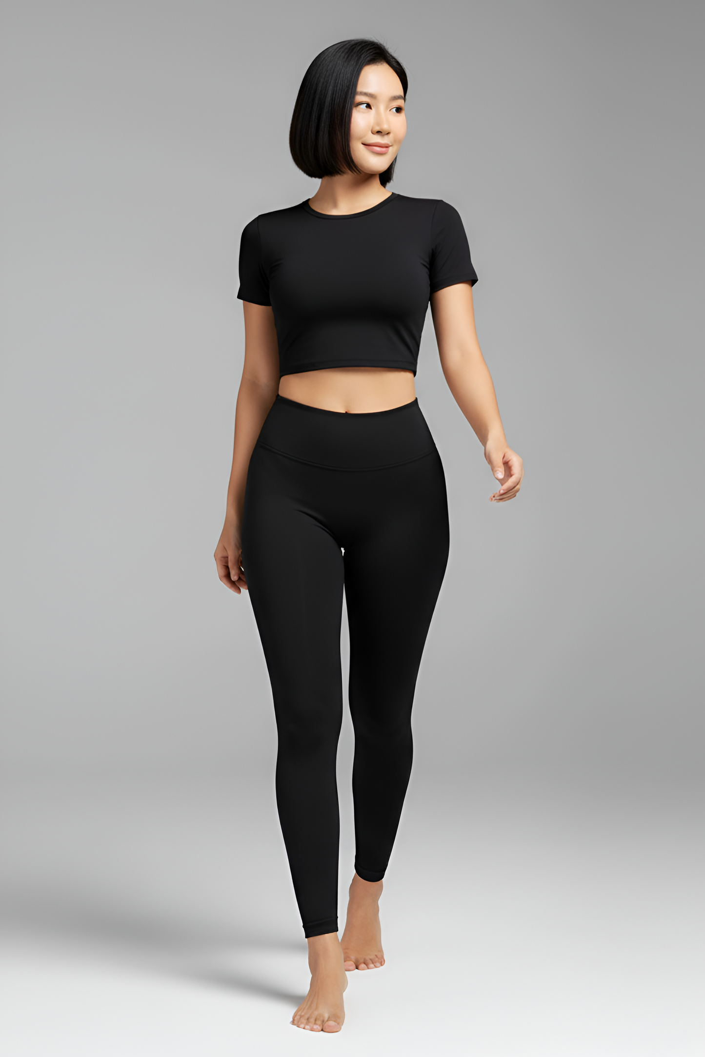 The 'Naked-Feel' High-Waist Legging | Seamless Comfort & Sculpting Tummy Control
