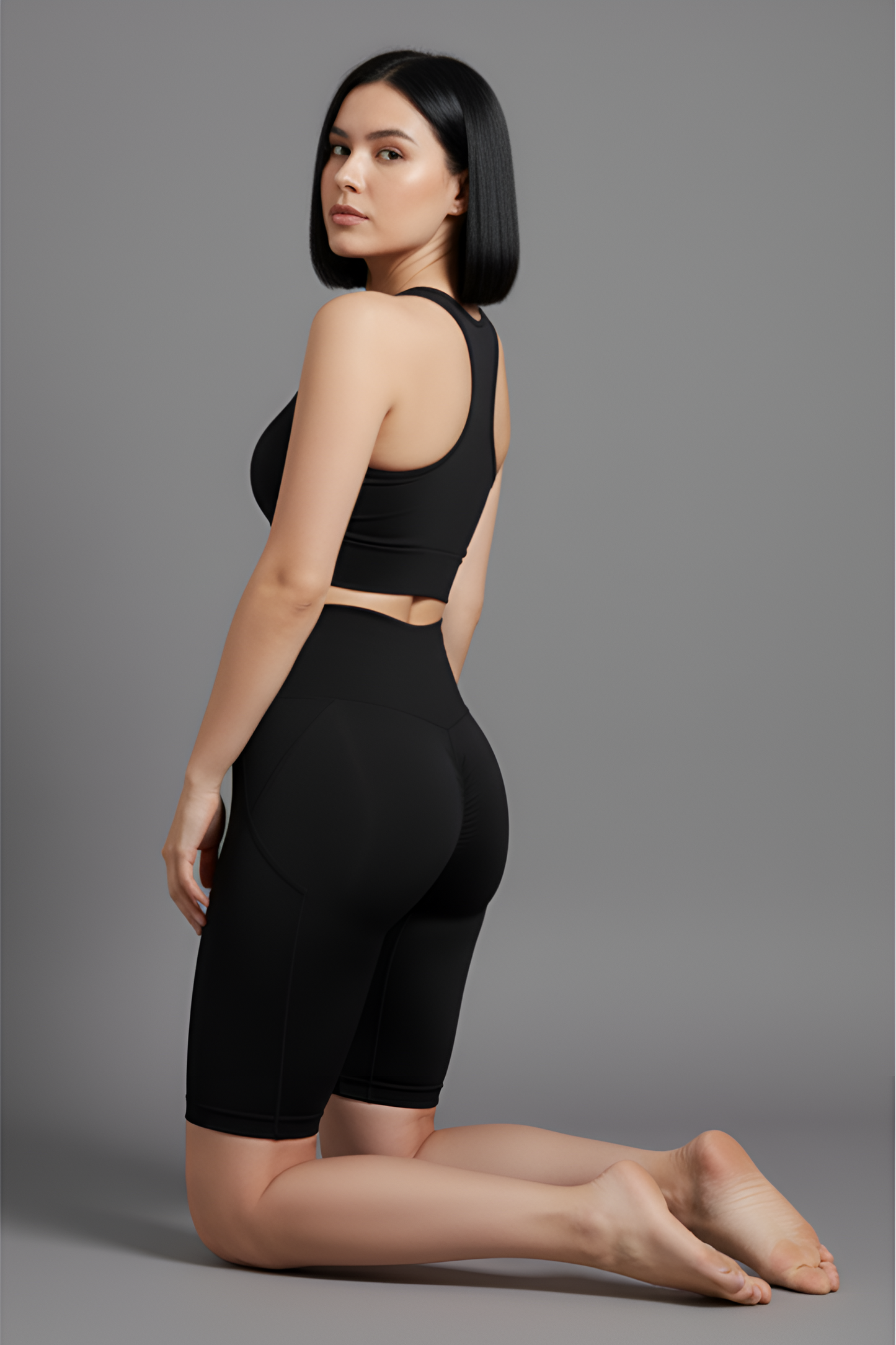 Premium Sculpting Biker Shorts | High-Waist Tummy Control & Squat-Proof Stretch