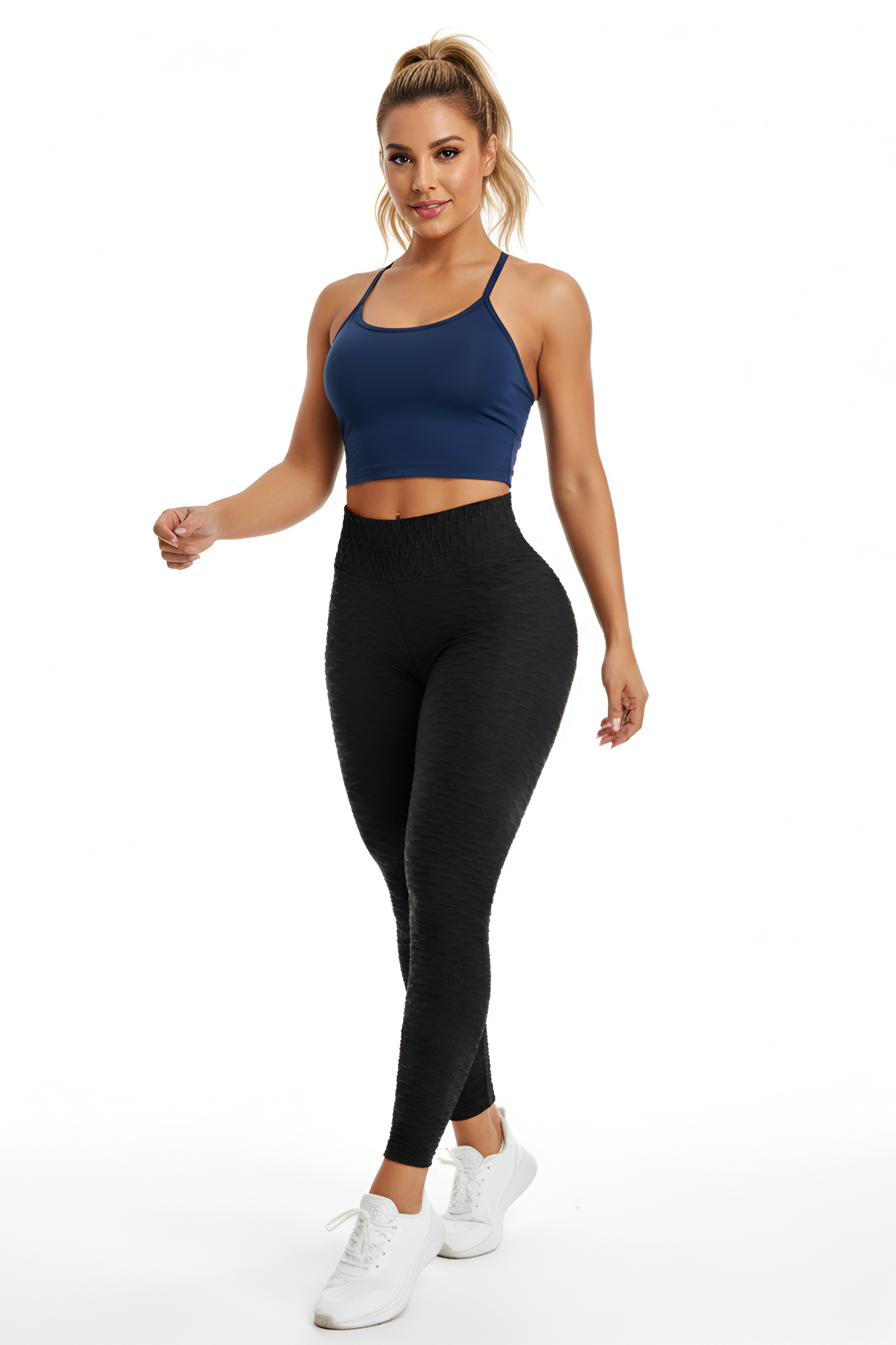 Viral Textured Butt-Lifting Leggings | Honeycomb Fabric & Cellulite-Hiding