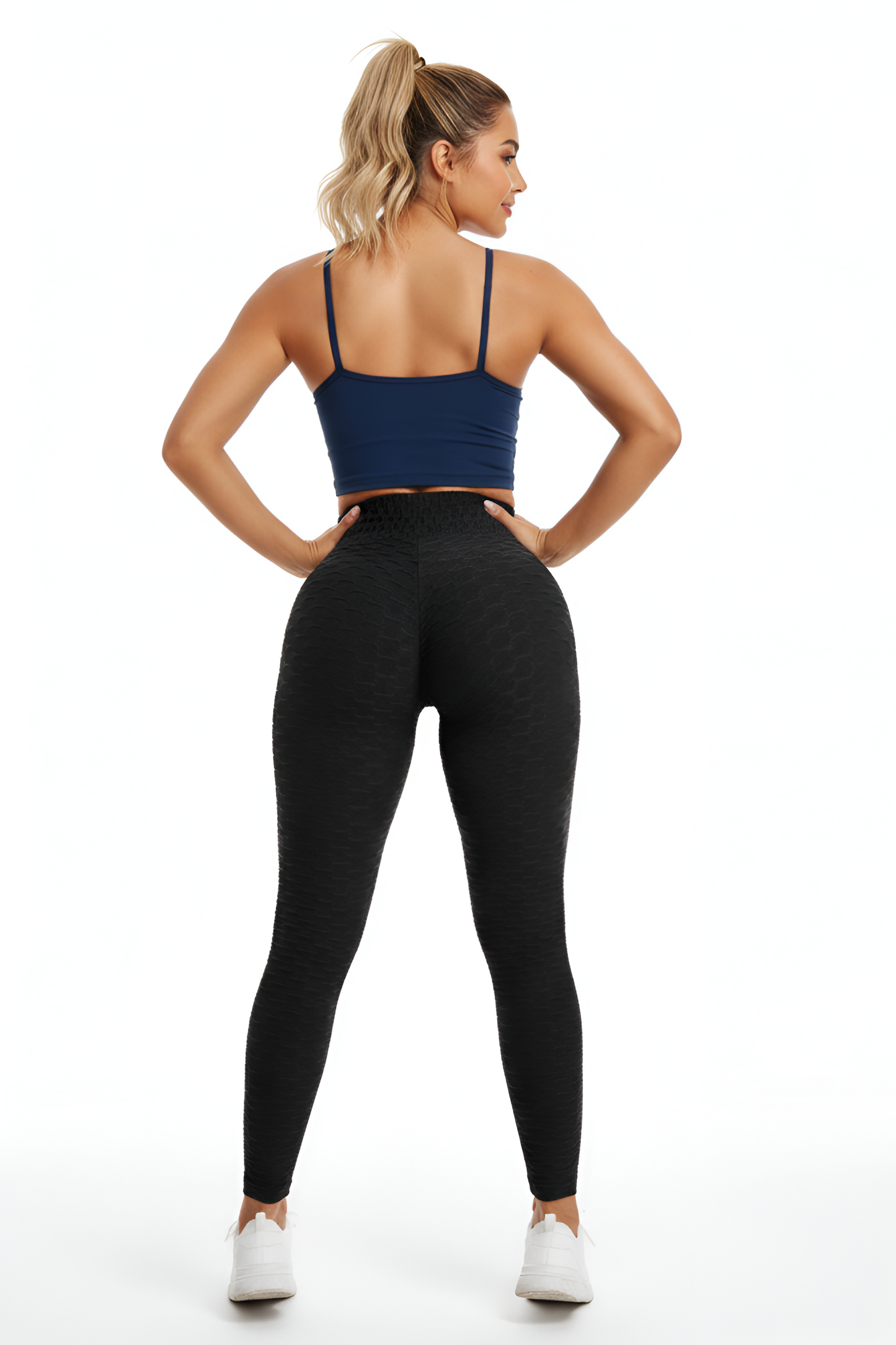 Viral Textured Butt-Lifting Leggings | Honeycomb Fabric & Cellulite-Hiding