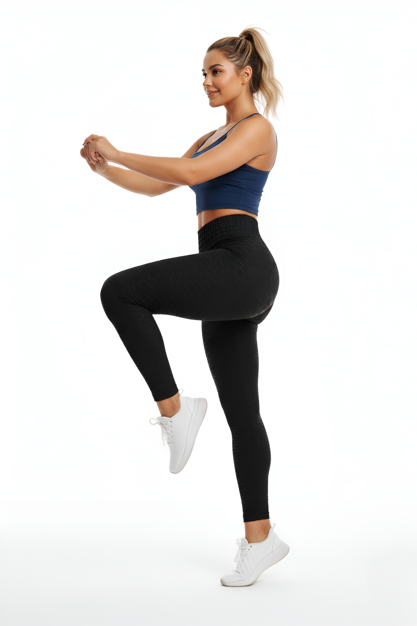 Viral Textured Butt-Lifting Leggings | Honeycomb Fabric & Cellulite-Hiding