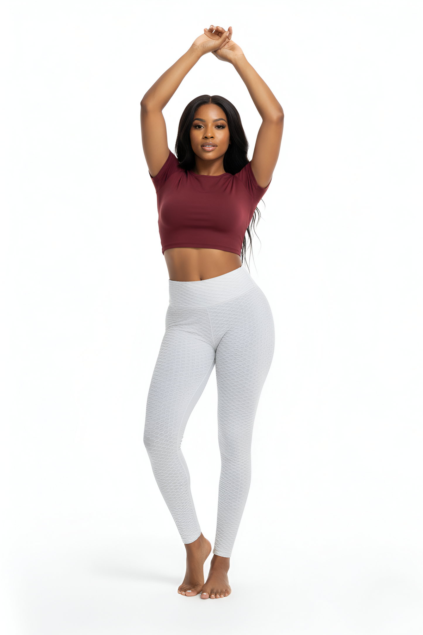 Viral Textured Butt-Lifting Leggings | Honeycomb Fabric & Cellulite-Hiding