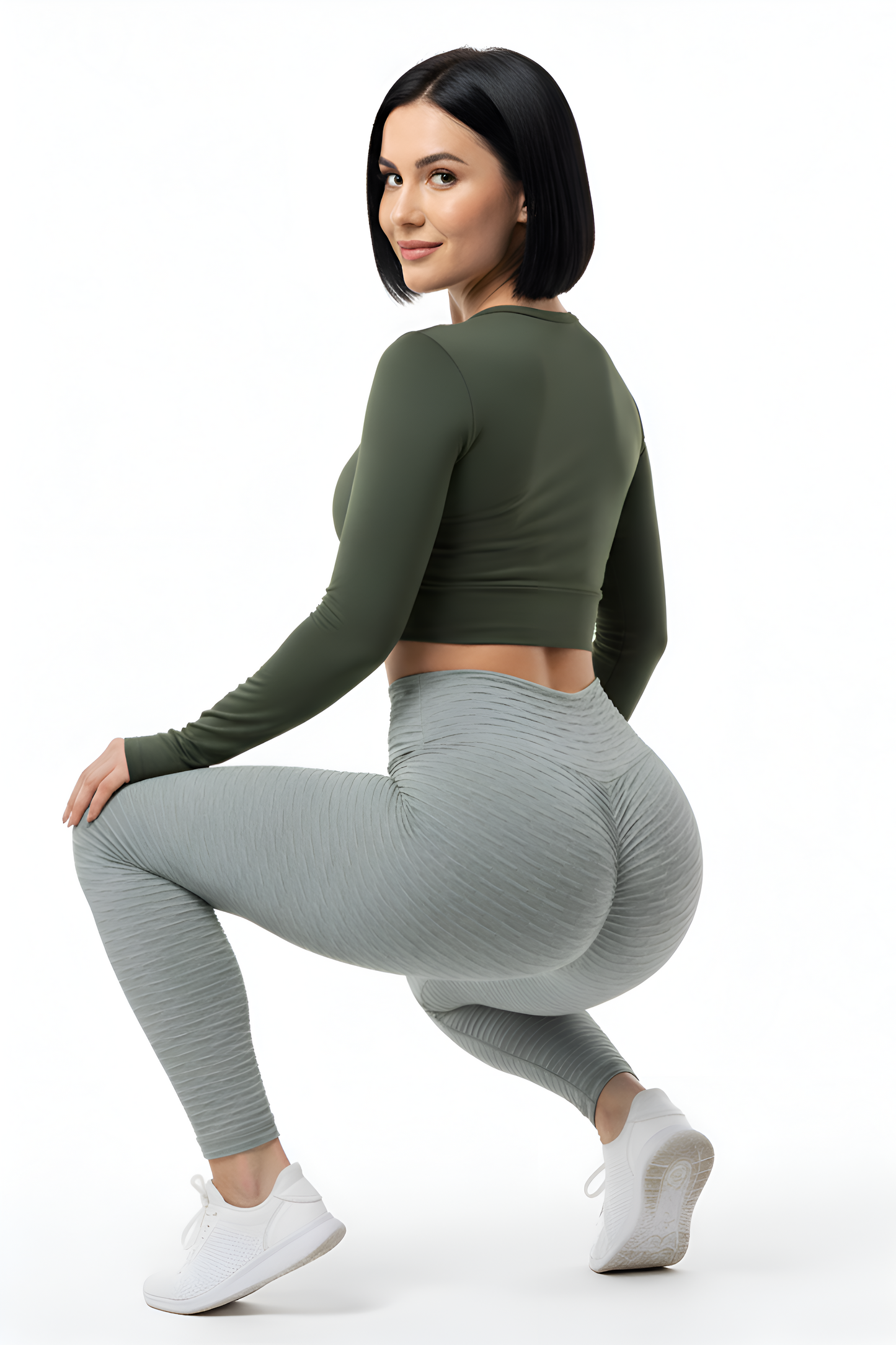 Viral Textured Butt-Lifting Leggings | Honeycomb Fabric & Cellulite-Hiding