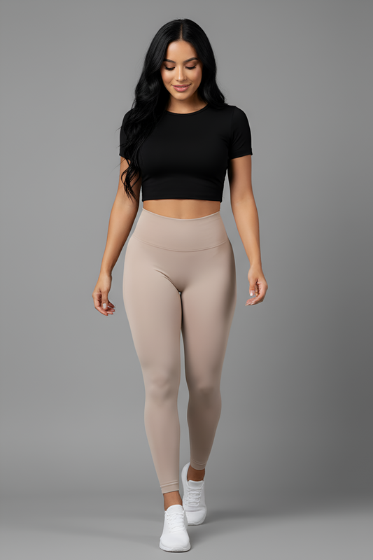 The 'Naked-Feel' High-Waist Legging | Seamless Comfort & Sculpting Tummy Control