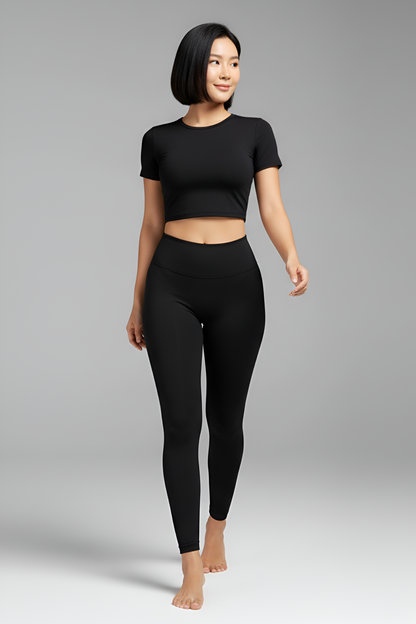 The 'Naked-Feel' High-Waist Legging | Seamless Comfort & Sculpting Tummy Control