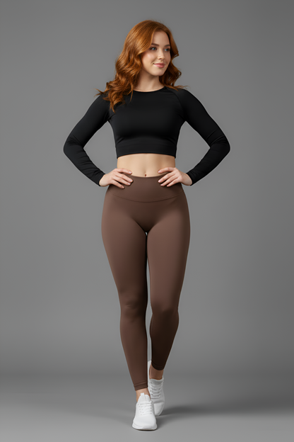 The 'Naked-Feel' High-Waist Legging | Seamless Comfort & Sculpting Tummy Control