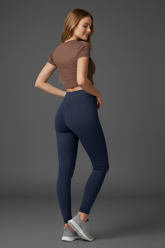 The Sculpting High-Waist Legging | Squat-Proof Tummy Control & 'Naked Feel' Stretch