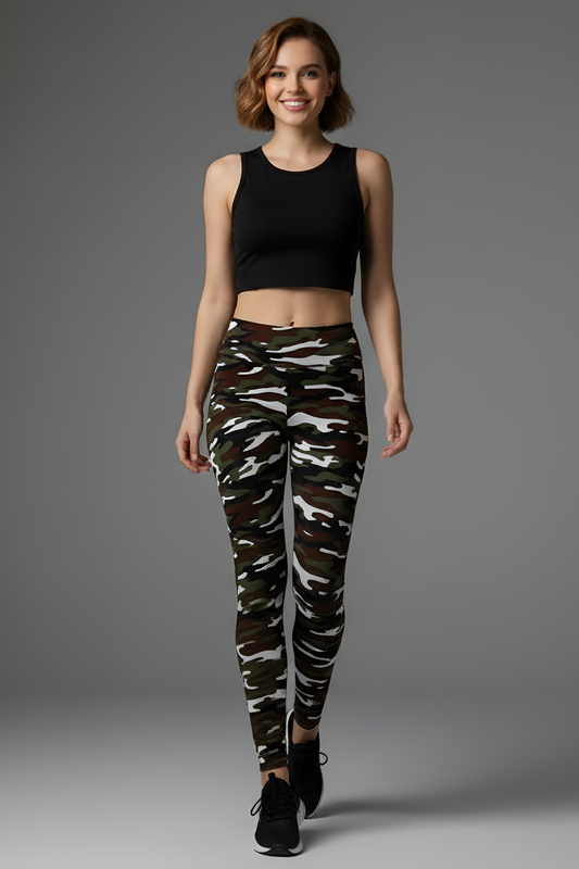 The Fashion Camo Legging | Figure-Flattering Activewear for Gym & Street Style