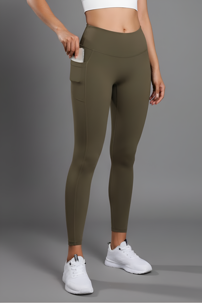 High-Waist Pocket Yoga Leggings for Women - Tummy Control & Phone Security