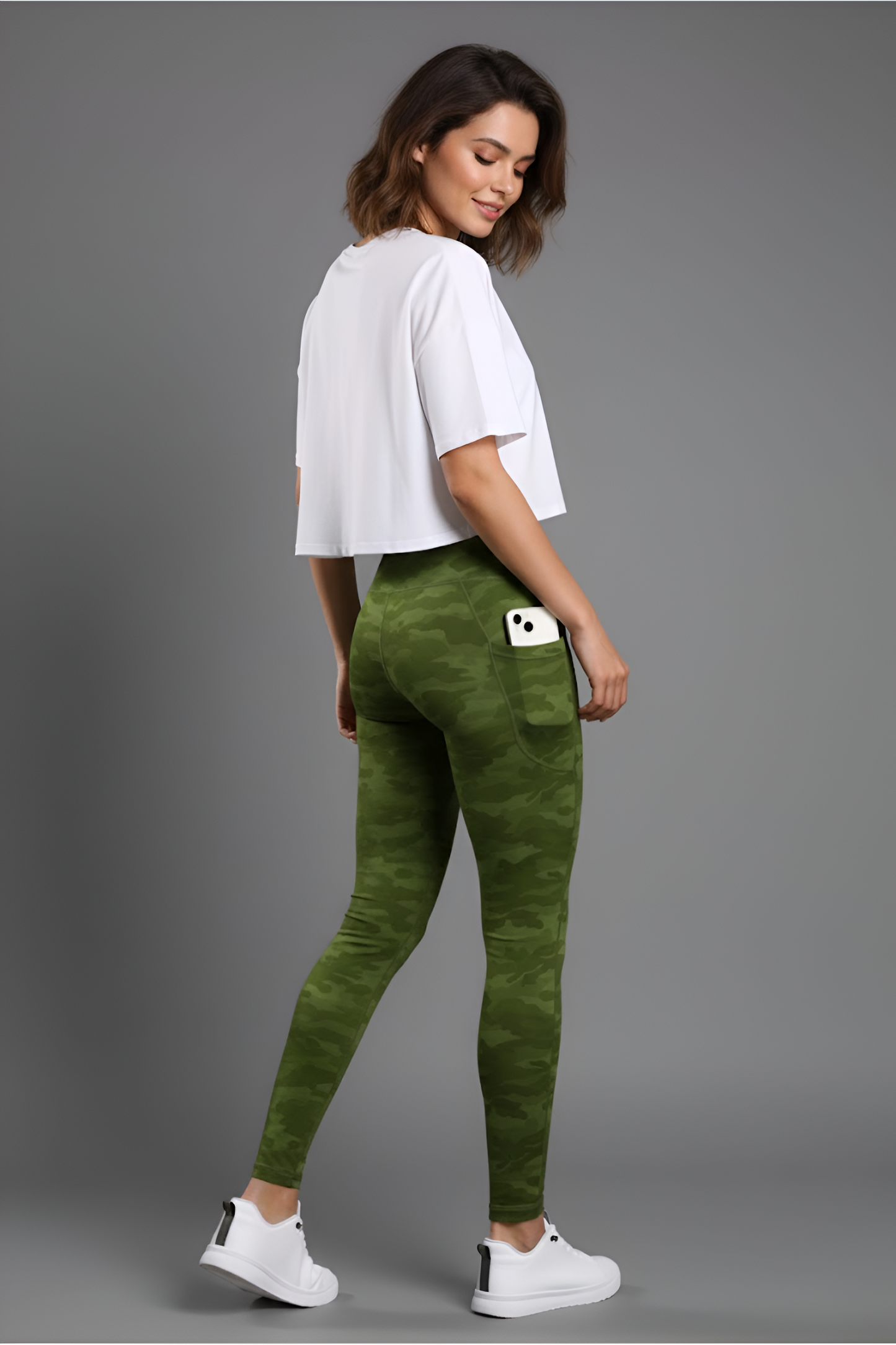 High-Waist Pocket Yoga Leggings for Women - Tummy Control & Phone Security