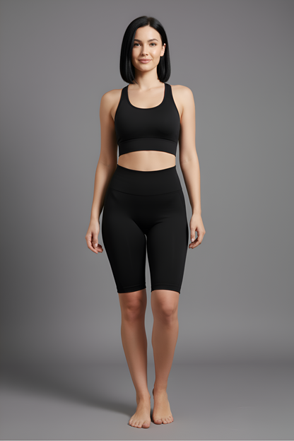 Premium Sculpting Biker Shorts | High-Waist Tummy Control & Squat-Proof Stretch