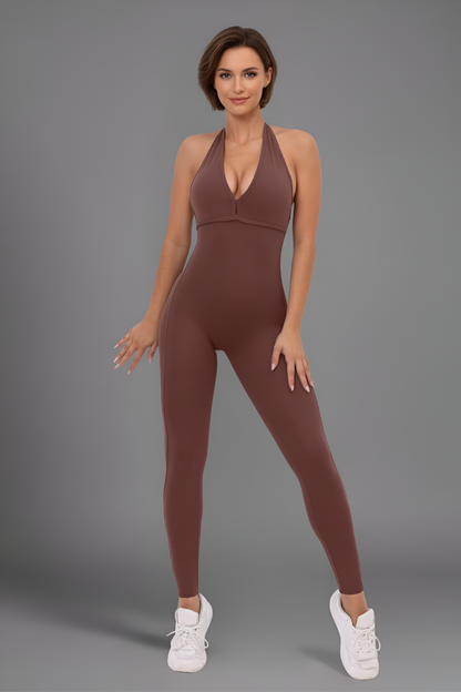 Glamour Sculpt Jumpsuit: Lipo-Texture for Shaping + Deep Open Back