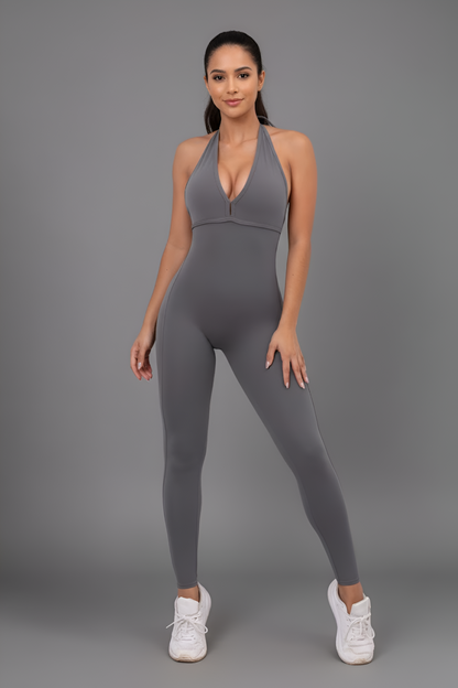 Glamour Sculpt Jumpsuit: Lipo-Texture for Shaping + Deep Open Back