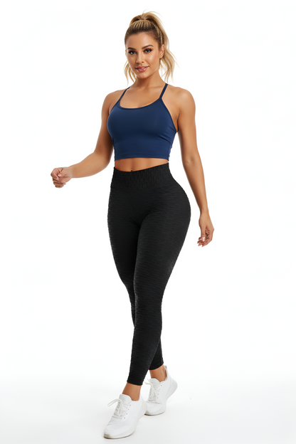 Viral Textured Butt-Lifting Leggings | Honeycomb Fabric & Cellulite-Hiding