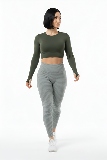 Viral Textured Butt-Lifting Leggings | Honeycomb Fabric & Cellulite-Hiding