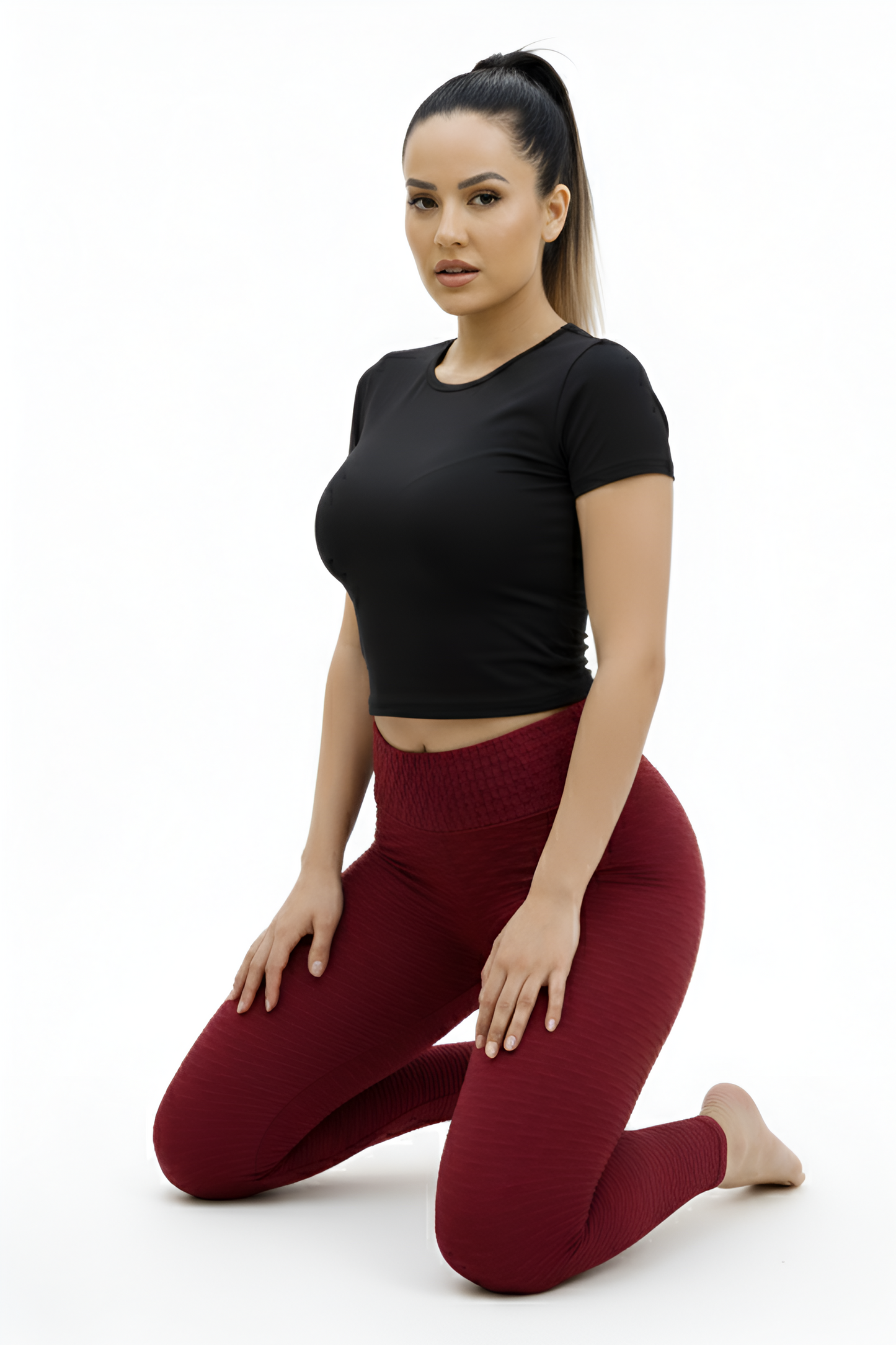Viral Textured Butt-Lifting Leggings | Honeycomb Fabric & Cellulite-Hiding