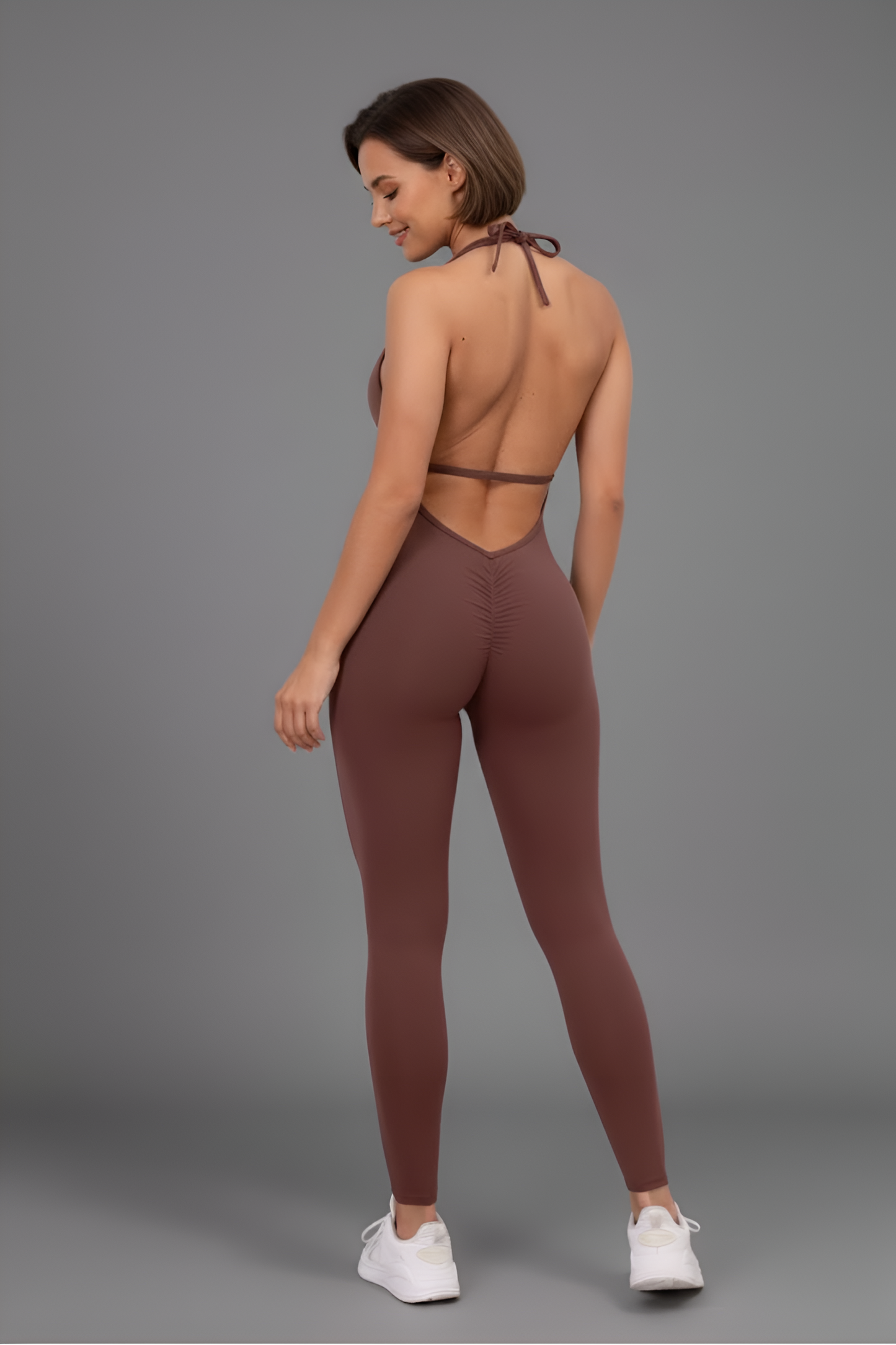 Glamour Sculpt Jumpsuit: Lipo-Texture for Shaping + Deep Open Back